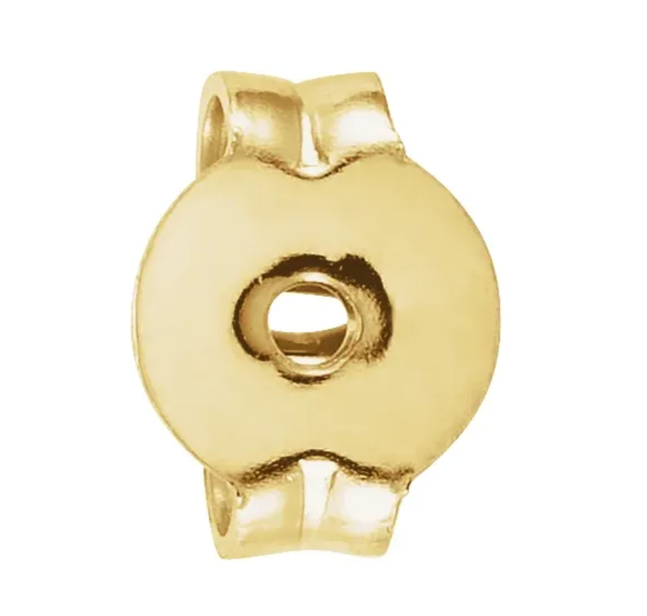14K Yellow Gold Earring Back Set