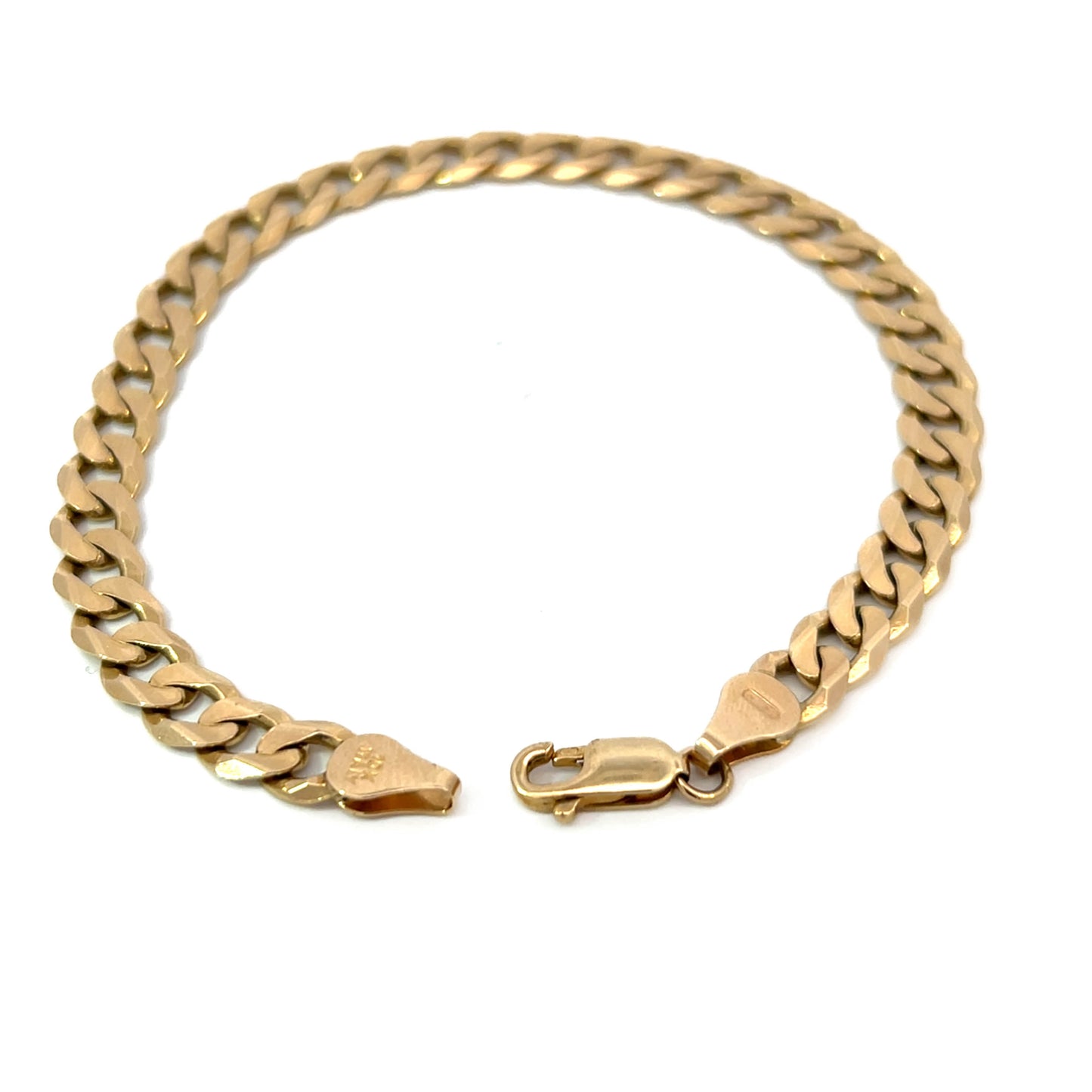10K Gold Estate Curb Chain Bracelet