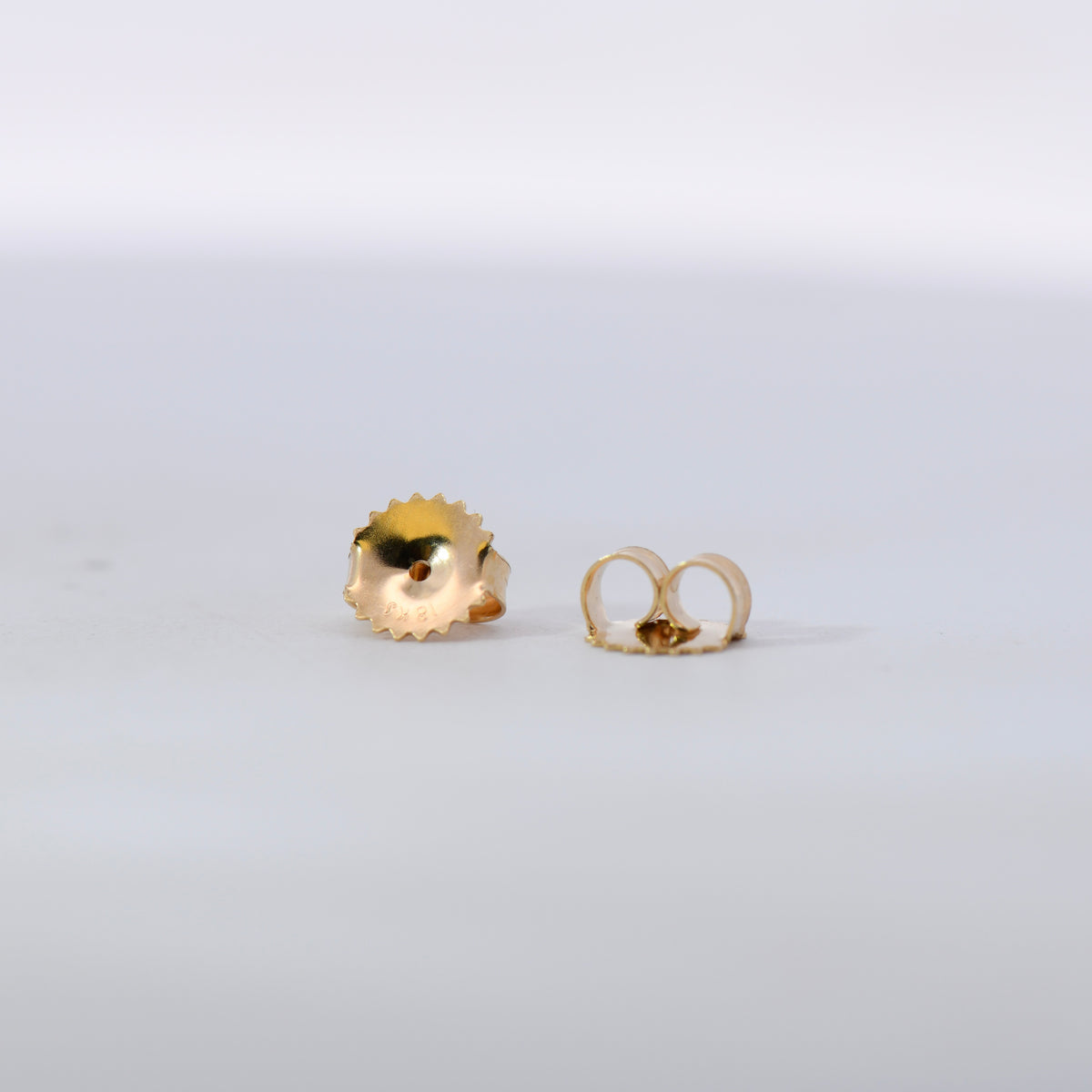 18K Yellow Gold Earring Back Set