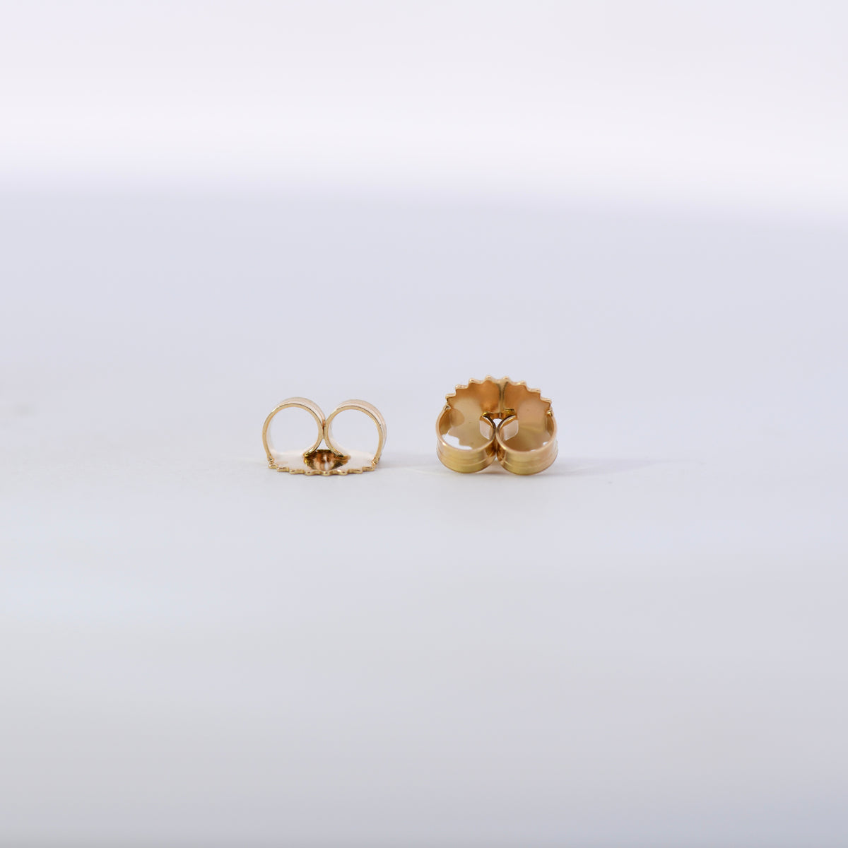18K Yellow Gold Earring Back Set