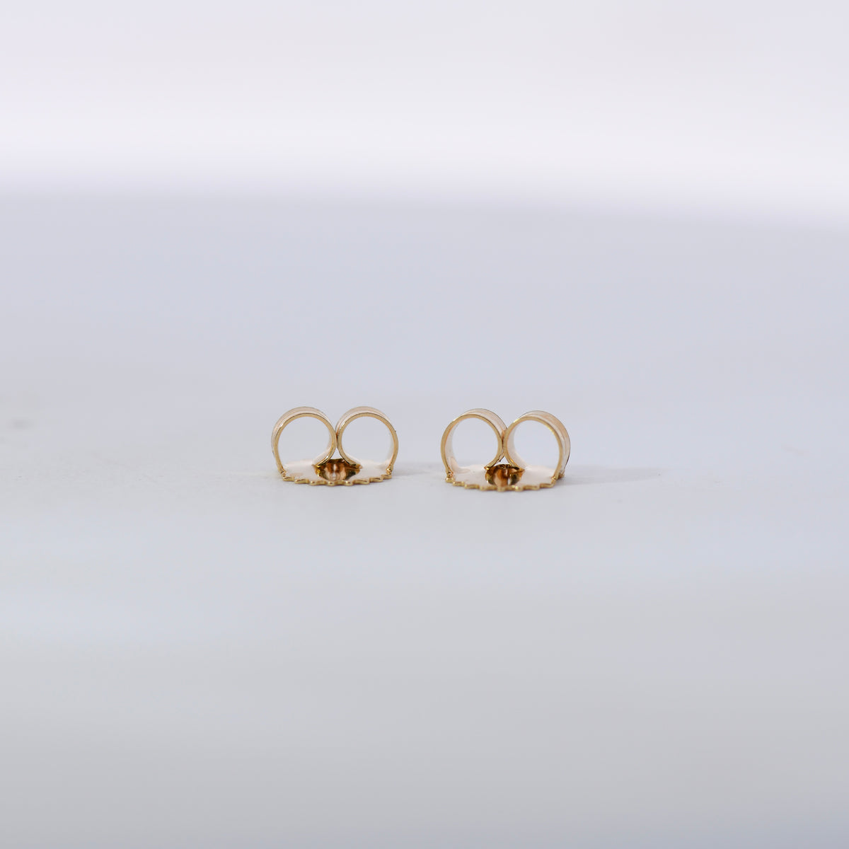 18K Yellow Gold Earring Back Set
