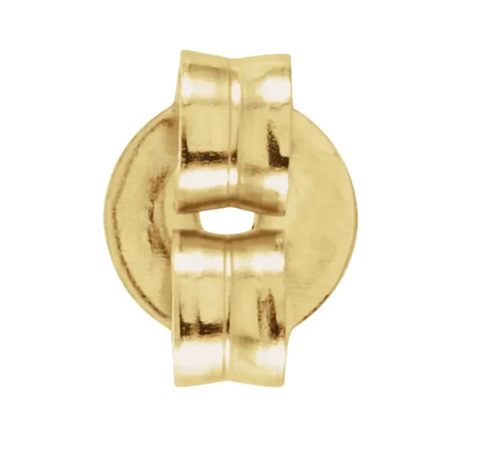 14K Yellow Gold Earring Back Set