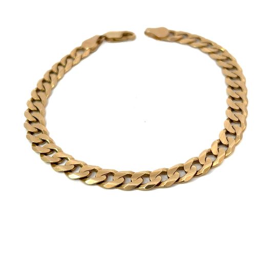 10K Gold Estate Curb Chain Bracelet
